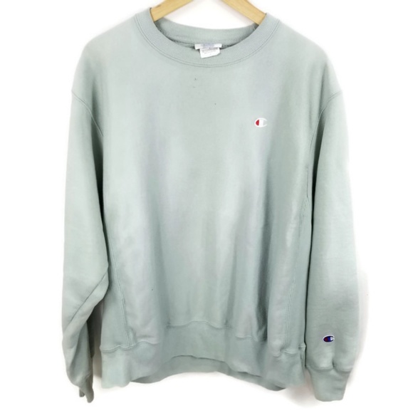 Champion Sweaters - Champion mint green crew neck sweatshirt size L